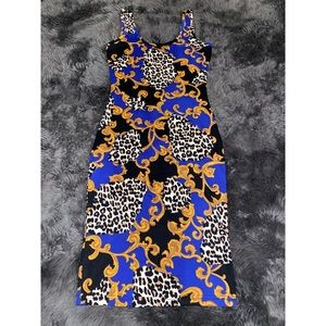 Sundress—Blue & Cheetah